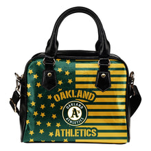 Load image into Gallery viewer, Unique Twinkle Star With Line Oakland Athletics Shoulder Handbags