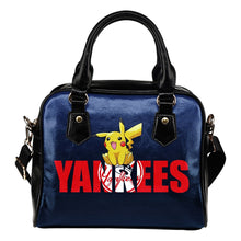 Load image into Gallery viewer, Pokemon Sit On Text New York Yankees Shoulder Handbags