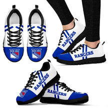 Load image into Gallery viewer, Line Stripe Logo Bottom New York Rangers Sneakers