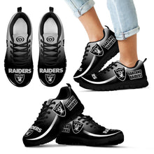 Load image into Gallery viewer, Mystery Straight Line Up Oakland Raiders Sneakers