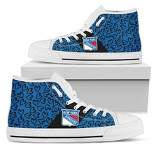 Load image into Gallery viewer, Perfect Cross Color Absolutely Nice New York Rangers High Top Shoes