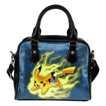 Load image into Gallery viewer, Pikachu Angry Moment New York Rangers Shoulder Handbags