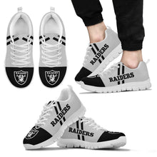 Load image into Gallery viewer, Line Stripe Logo Bottom Oakland Raiders Sneakers