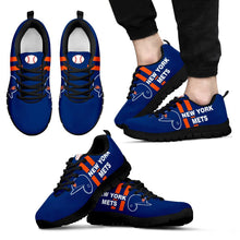 Load image into Gallery viewer, Vertical Two Line Mixed Helmet New York Mets Sneakers