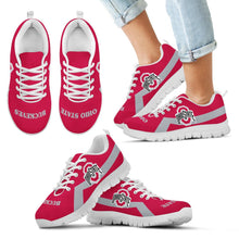 Load image into Gallery viewer, Ohio State Buckeyes Line Logo Sneakers