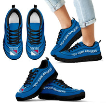 Load image into Gallery viewer, Wave Red Floating Pattern New York Rangers Sneakers