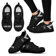 Load image into Gallery viewer, Pattern Logo Slide In Line Oakland Raiders Sneakers