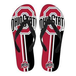 Great Ohio State Buckeyes Fan Gift Two Main Colors Flip Flops