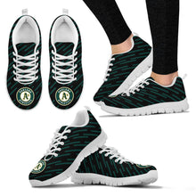 Load image into Gallery viewer, Marvelous Striped Stunning Logo Oakland Athletics Sneakers