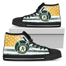 Load image into Gallery viewer, Flag Rugby Oakland Athletics High Top Shoes