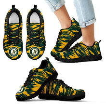 Load image into Gallery viewer, Brush Strong Cracking Comfortable Oakland Athletics Sneakers