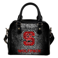 Load image into Gallery viewer, Wall Break North Carolina State Wolfpack Shoulder Handbags Women Purse