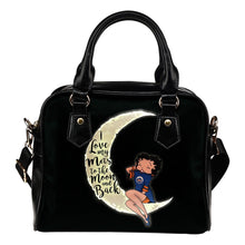 Load image into Gallery viewer, I Love My New York Mets To The Moon And Back Shoulder Handbags Women Purse