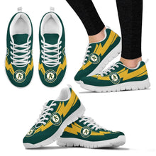 Load image into Gallery viewer, Three Amazing Good Line Charming Logo Oakland Athletics Sneakers