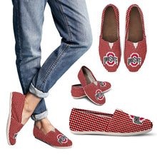 Load image into Gallery viewer, Red Valentine Cosy Atmosphere Ohio State Buckeyes Casual Shoes