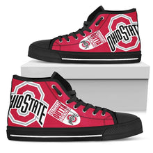 Load image into Gallery viewer, Straight Outta Ohio State Buckeyes High Top Shoes