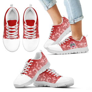 Heart Flying Valentine Sweet Logo Ohio State Buckeyes  Sneakers