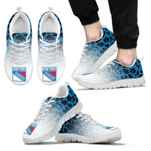 Load image into Gallery viewer, Custom Printed New York Rangers Sneakers Leopard Pattern Awesome