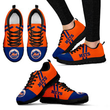 Load image into Gallery viewer, Line Stripe Logo Bottom New York Mets Sneakers