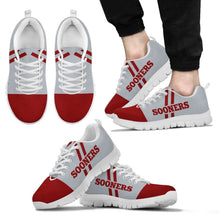 Load image into Gallery viewer, Line Stripe Logo Bottom Oklahoma Sooners Sneakers