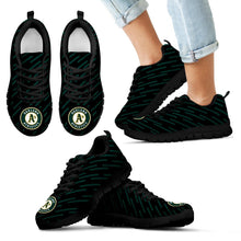 Load image into Gallery viewer, Marvelous Striped Stunning Logo Oakland Athletics Sneakers