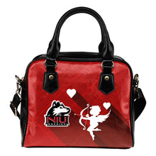 Load image into Gallery viewer, Superior Cupid Love Delightful Northern Illinois Huskies Shoulder Handbags
