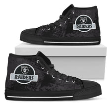 Load image into Gallery viewer, Cute Jurassic Park Oakland Raiders High Top Shoes