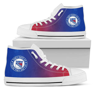 Cool They Hate Us Cause They Ain't Us New York Rangers High Top Shoes