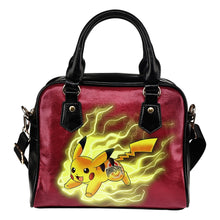 Load image into Gallery viewer, Pikachu Angry Moment Ohio State Buckeyes Shoulder Handbags