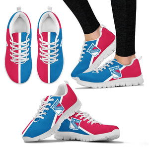 Dynamic Aparted Colours Beautiful Logo New York Rangers Sneakers