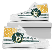 Load image into Gallery viewer, Flag Rugby Oakland Athletics High Top Shoes