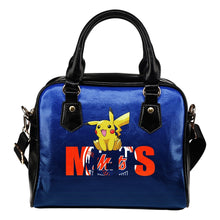 Load image into Gallery viewer, Pokemon Sit On Text New York Mets Shoulder Handbags