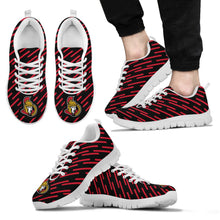 Load image into Gallery viewer, Marvelous Striped Stunning Logo Ottawa Senators Sneakers