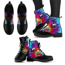 Load image into Gallery viewer, Tie Dying Awesome Background Rainbow Northern Illinois Huskies Boots