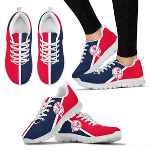 Dynamic Aparted Colours Beautiful Logo New York Yankees Sneakers