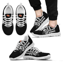 Load image into Gallery viewer, Vertical Two Line Mixed Helmet Oakland Raiders Sneakers