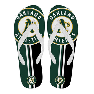 Great Oakland Athletics Fan Gift Two Main Colors Flip Flops