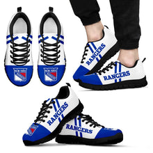 Load image into Gallery viewer, Line Stripe Logo Bottom New York Rangers Sneakers