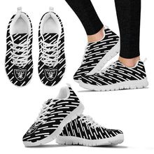 Load image into Gallery viewer, Marvelous Striped Stunning Logo Oakland Raiders Sneakers