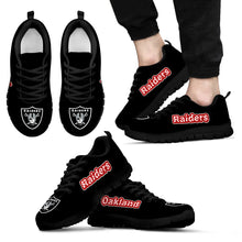 Load image into Gallery viewer, Magnificent Oakland Raiders Amazing Logo Sneakers