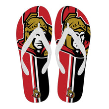 Load image into Gallery viewer, Great Ottawa Senators Fan Gift Two Main Colors Flip Flops