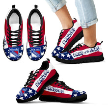 Load image into Gallery viewer, Proud Of American Flag Three Line New York Rangers Sneakers