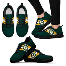 Load image into Gallery viewer, Three Colors Vertical Oakland Athletics Sneakers