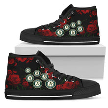 Load image into Gallery viewer, Lovely Rose Thorn Incredible Oakland Athletics High Top Shoes