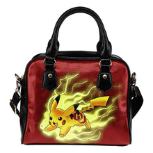 Load image into Gallery viewer, Pikachu Angry Moment Oklahoma Sooners Shoulder Handbags