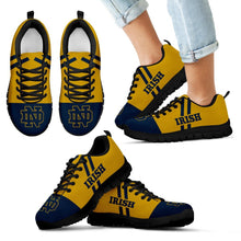 Load image into Gallery viewer, Line Stripe Logo Bottom Notre Dame Fighting Irish Sneakers