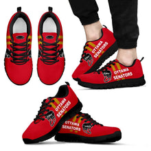 Load image into Gallery viewer, Vertical Two Line Mixed Helmet Ottawa Senators Sneakers