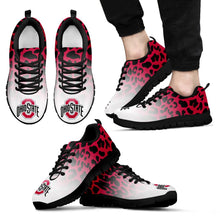 Load image into Gallery viewer, Leopard Pattern Awesome Ohio State Buckeyes Sneakers