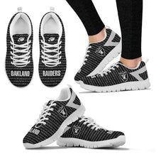 Load image into Gallery viewer, Pattern Logo Slide In Line Oakland Raiders Sneakers