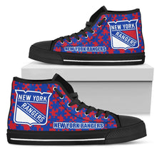 Load image into Gallery viewer, Puzzle Logo With New York Rangers High Top Shoes